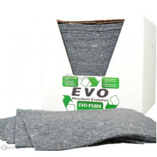 100 EVO Natural Fibre Absorbent Pads in Dispenser Box 100 EVO Natural Fibre Absorbent Pads in Dispenser Box